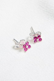 Heliophilia Silver Pendientes de Plata de Ley 925 Stud 4,5 mm